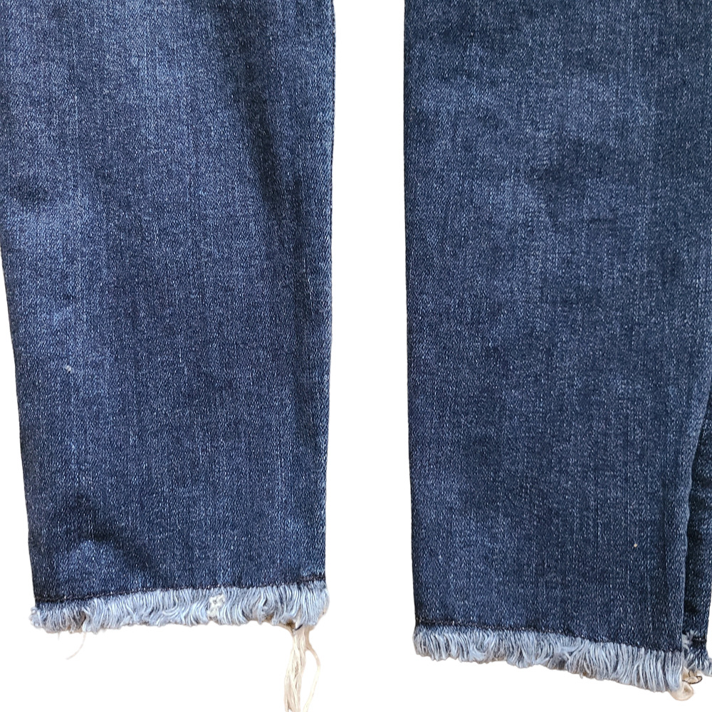 7 FOR ALL MANKIND Luxe Vintage The Ankle Skinny Raw Hem Jeans Indigo Women's 24‎ - Picture 7 of 14
